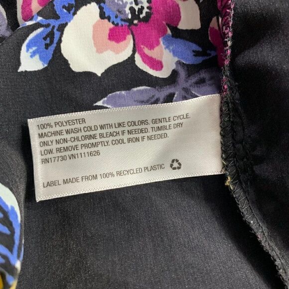 Isabel Maternity Black Floral Top Sz XS - Picture 4 of 4